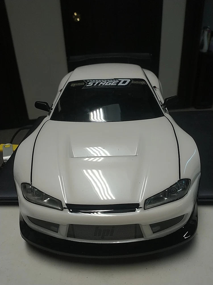 Custom Painted HPI 1/10 RC NEW 200mm  Nissan Silvia body Shell Only. Drift/Bash
