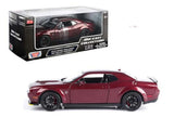2018 Dodge Challenger SRT Hellcat Widebody Burgundy 1:24 Model Motormax 79350BUR
