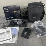 Panasonic Lumix DMC-ZS8 Digital Camera Bundle 14.1 MP w Battery & Charger TESTED