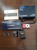 Panasonic LUMIX DMC-FX7 Red Compact Camera From Japan