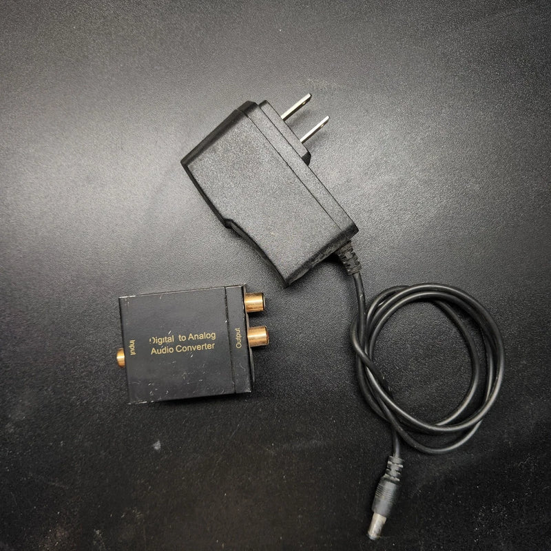 Digital to Analog Audio Converter Coaxial SPDIF Input RCA Stereo Output Adapter
