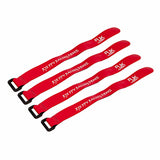 Non-Slip Silicone Battery Strap Red 250x20mm 4P for RC Model Airplane FPV Drone Battery