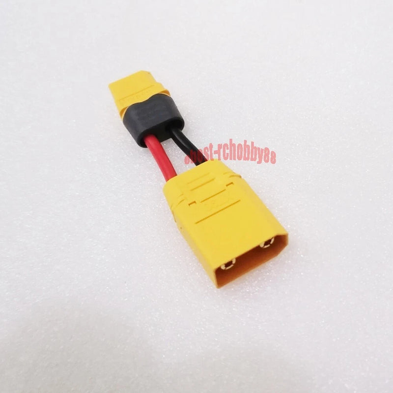 XT60-to-XT90 10AWG power connector cable, red wire with yellow XT90 plug
