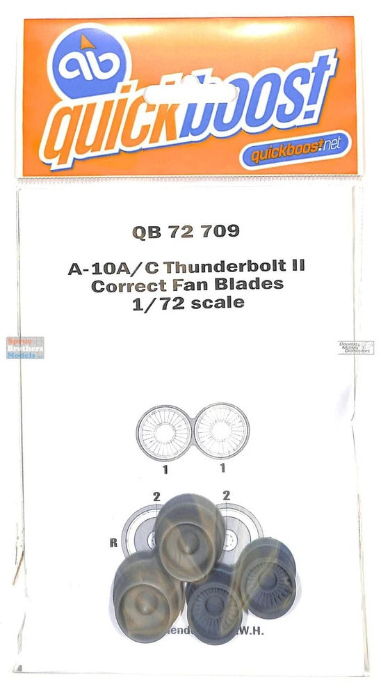 QBT72709 1:72 Quickboost A-10C Thunderbolt II Correct Fan Blades (GWH kit)