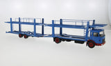 IXO MAN Car Transporter With Trailer Blue/Red 1970 1:43 Model Car