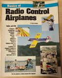 Radio control airplanes book cover with large title and model airplane photos