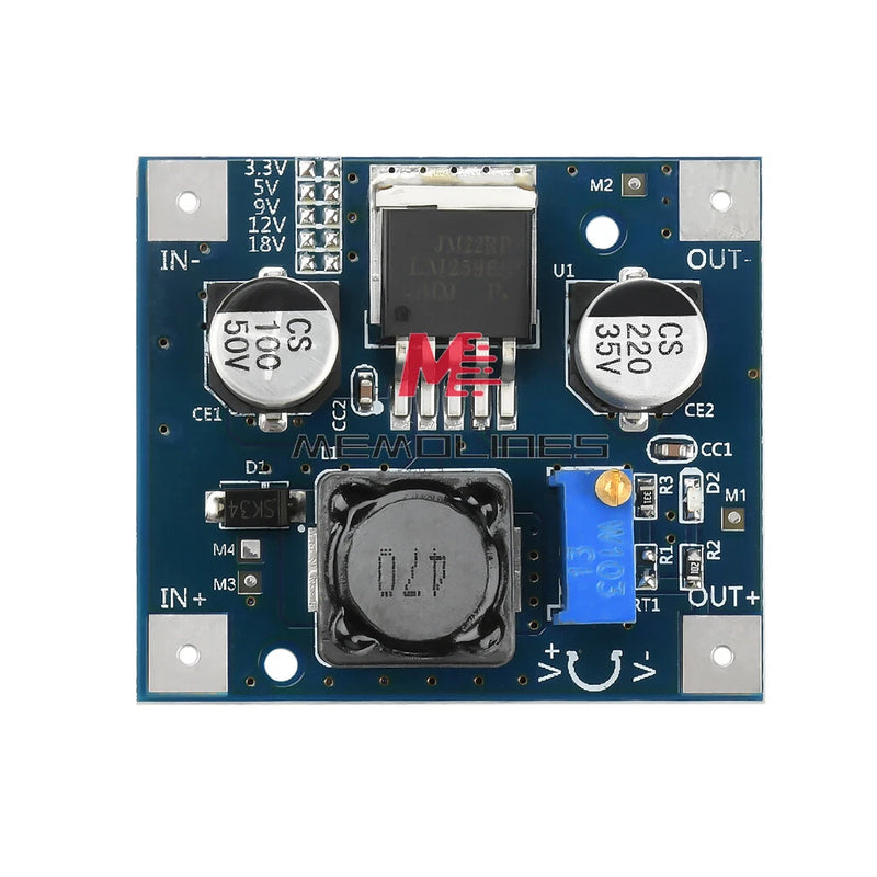 DC3-40V to 3.3V 5V 9V 12V 18V LM2596 Buck Module Adjustable Voltage Power Module