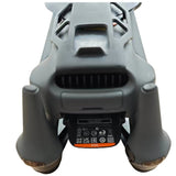 Gray drone underside with vents and orange capacity label 512G