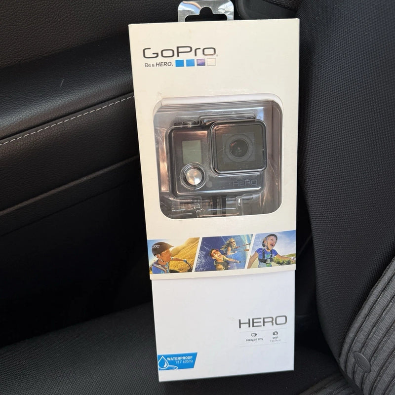 GoPro HERO action camcorder retail package with waterproof housing