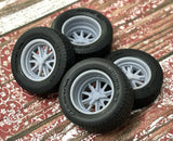 1/24 Scale: 15-inch ¡°Halibrand Eleanor¡± Resin Wheels W/ Wide Rear Tires