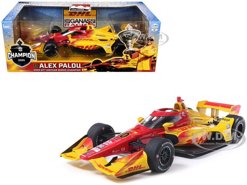 DALLARA INDYCAR #10 PALOU CHAMPION NTT SERIES 2025 1/18 MODEL BY IXO IND18035