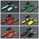 miniature CM Model 1:64 Car Top Accessories Luggage Bike Kayak diorama