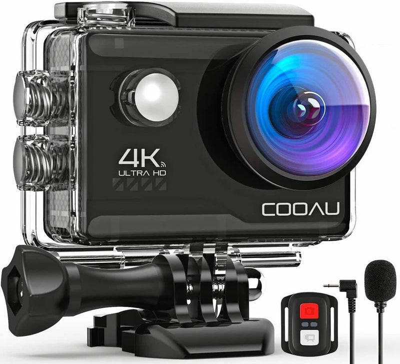 COOAU 4K 20MP WiFi Action Camera Waterproof Sport Camera EIS Video as Go Pro