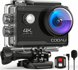 COOAU 4K 20MP WiFi Action Camera Waterproof Sport Camera EIS Video as Go Pro