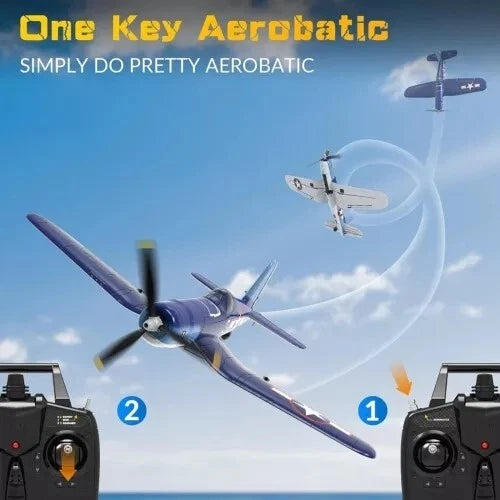 US Volantex WWII F4U Fighter 2.4G Airplane 4CH Fixed Wing RC 3D/6G Aerobatic RTF