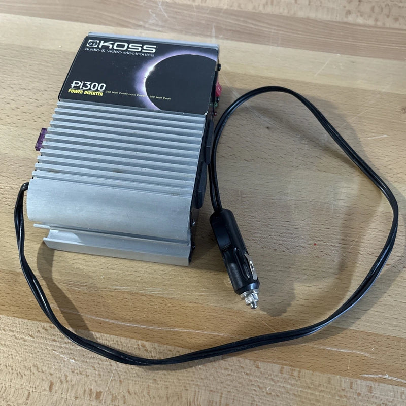 Koss Pi300 Power Inverter ~ Input 12VDC Output 115VAC 2 Outlets
