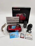 Fujifilm FinePix XP60 16.4MP Compact Waterproof Digital Camera Red Bundle MINT