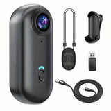 Mini Action Camera, Thumb Body Camera Wearable Video Recorder IPX7 Waterproof