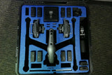 DJI Inspire 2 Pro drone with accessories in blue foam-lined case