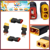 XT60 T Plug Male Female Connector Adapter 2 Pair RC Battery Converter Converter