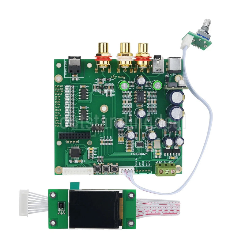 ES9038Q2M DAC Board Decoder Board with USB Input Interface Gold-plated RCA os67