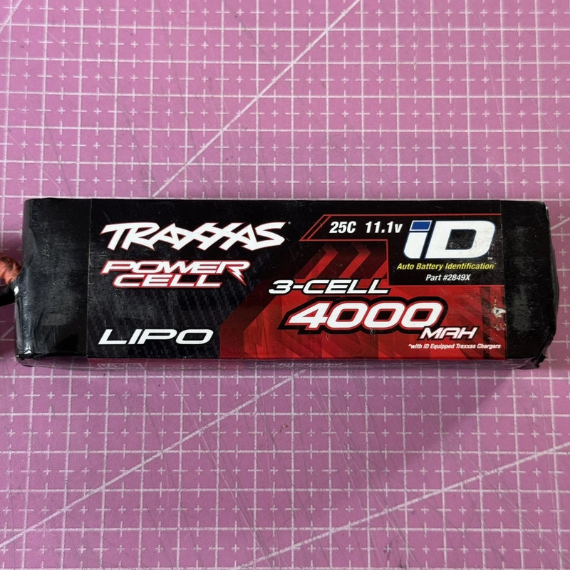 Traxxas 2849X - Power Cell 3S 11.1V LiPo Battery, 25C 4000mAh, iD Battery