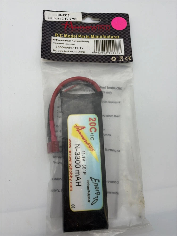 Arrowind 3300mah 11.1v 20C/1C Lipo Battery New Battery