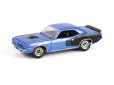 1971 Plymouth 'Cuda 440 6bbl Shaker - Blue 1:64 Scale Model - Greenlight 28160D