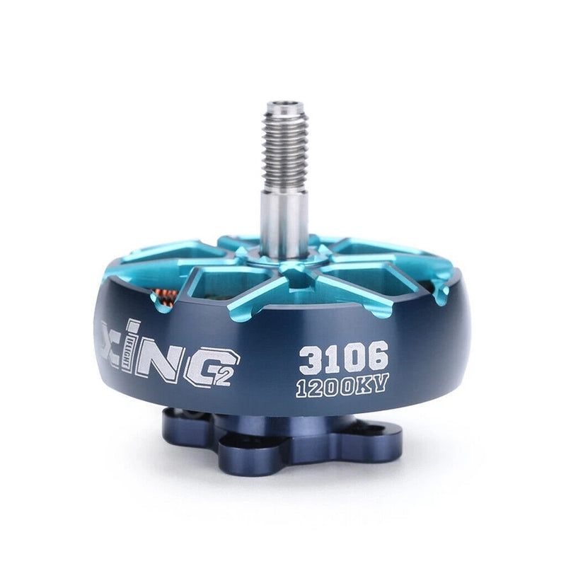 iFlight XING2 3106 brushless motor, teal and black, 1200KV, for FPV drones