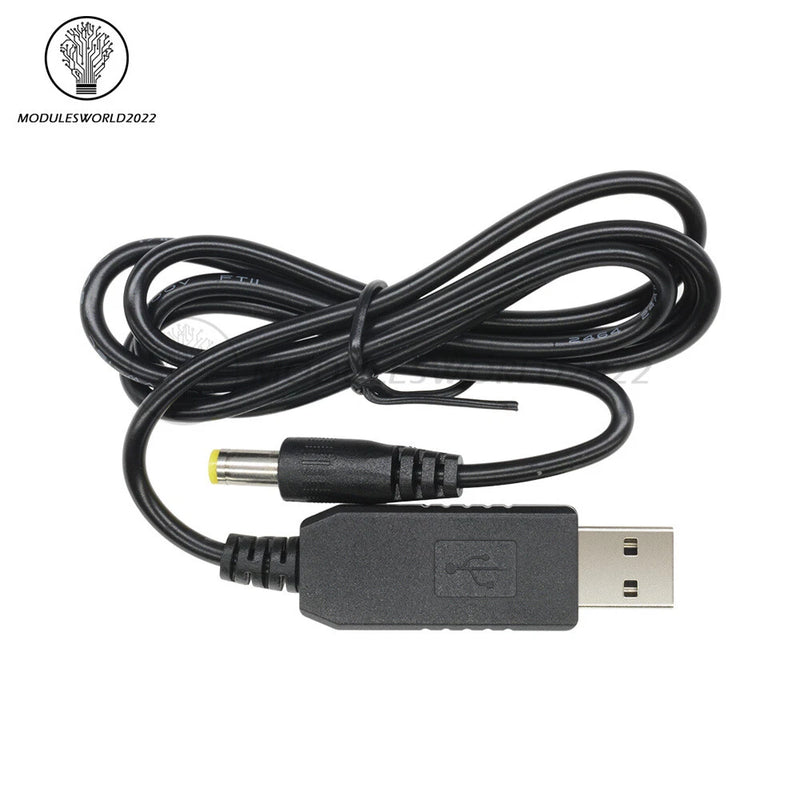 10PCS USB DC 5V to 12V Step up Module Converter 2.1x5.5mm Male Connector Cable