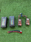 RC Battery lot Packs Lithium 100c 7.4v 4600mah and 800mah 50c 2s 7.4v Lipo