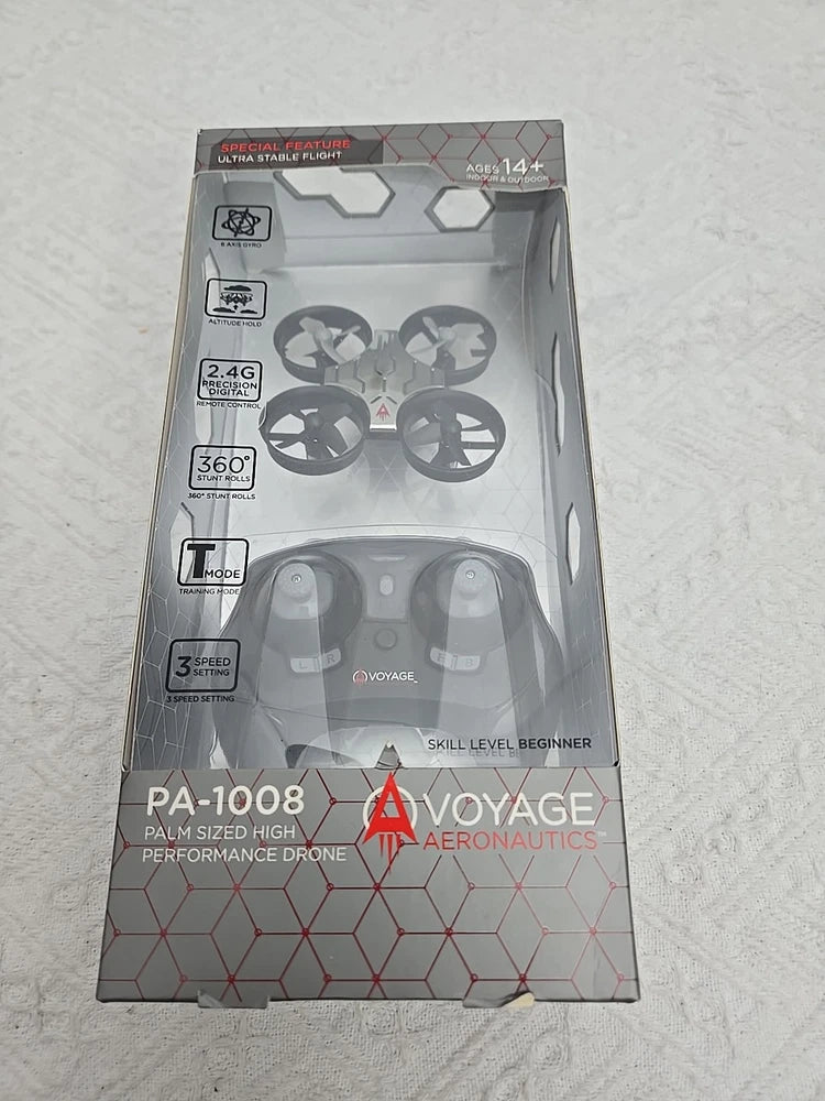Palm-sized high-performance drone box, silver drone