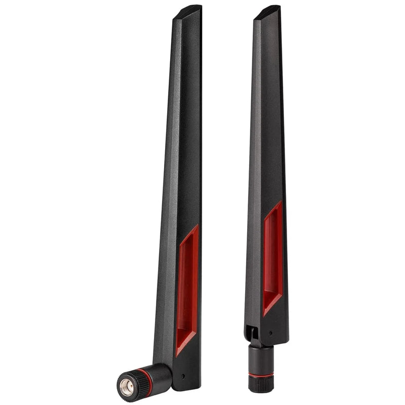 Dual Band WiFi Antenna RP-SMA 2.4GHz 5.8GHz 8dBi Gain 2-Pack