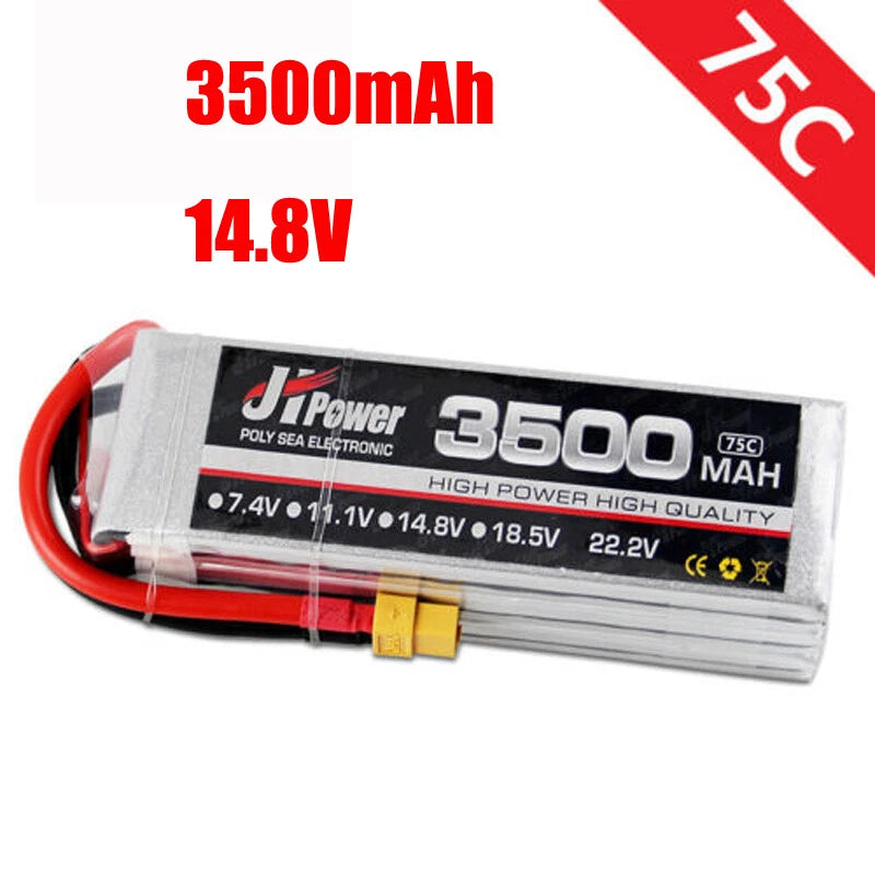 3500mAh 14.8V 75C 4S Li-po Battery Rechargeable for Model Airplane/Car/Boat