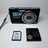 Panasonic Lumix DMC-FH3 14.1MP Digital Camera Tested & Works! SD Card Included