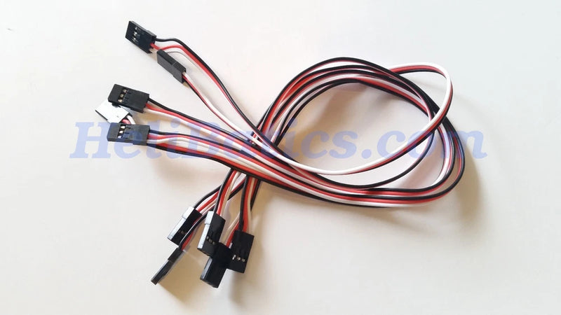 5pcs Male To Male 30cm Servo Extension Lead 3-pin Cable Cord for RC