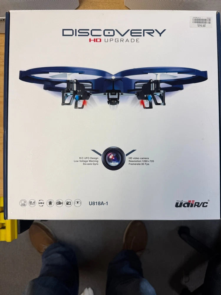 UDI U818A-1 Video HD Camera Drone Discovery HD Upgrade - for Beginners 720p RC