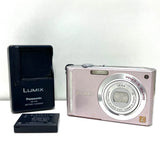 [Used] Panasonic Lumix DMC-Fx55 Compact Digital Camera pink charger tested japan