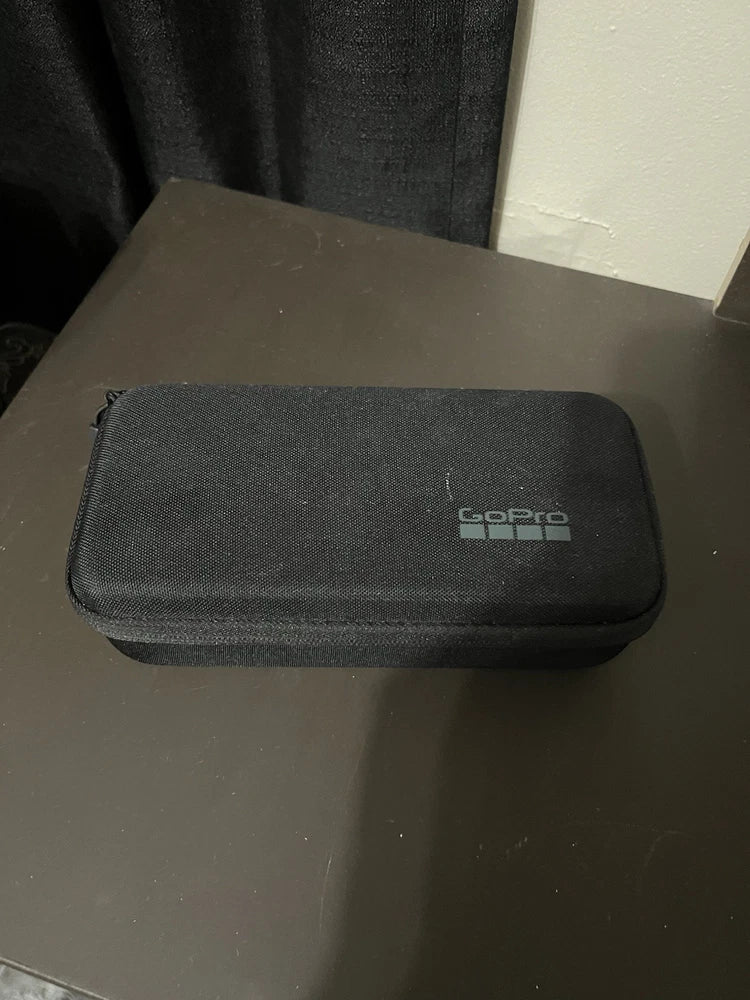 GoPro hard camera case with embossed GoPro logo