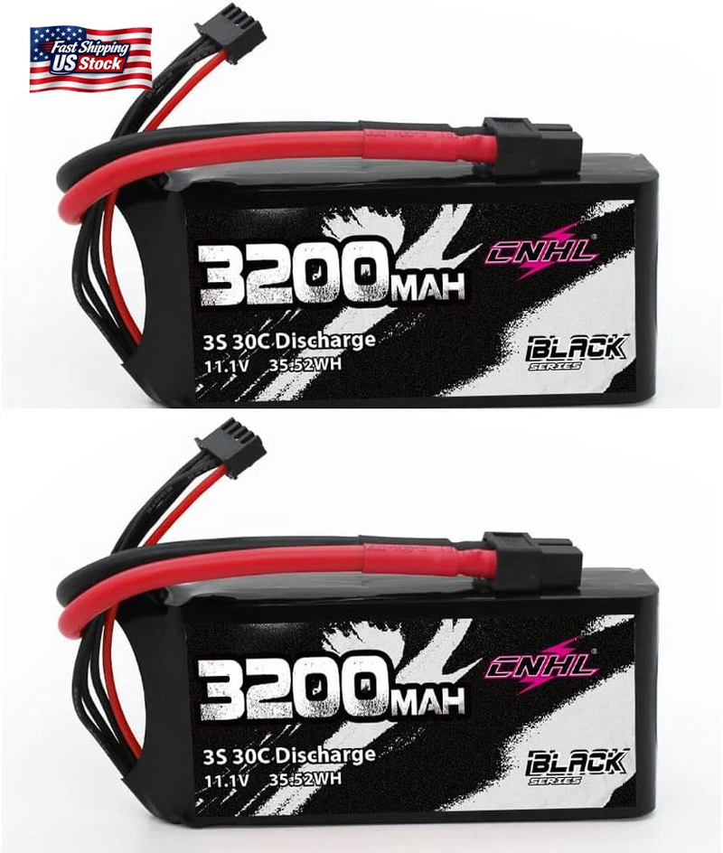 CNHL 3200Mah 3S Shorty Lipo Battery 30C 11.1V Lipo Battery with XT60 for RC Airp Battery