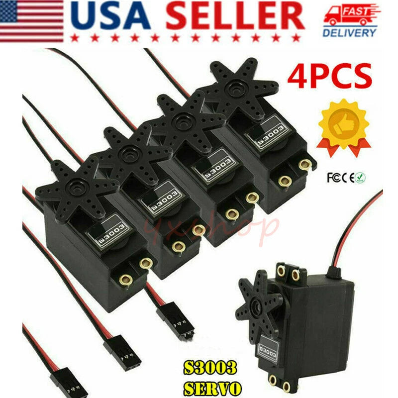 4PCS S3003 High Torque Servo Gear Standard for Futaba RC Car Boat Helicopter NEW