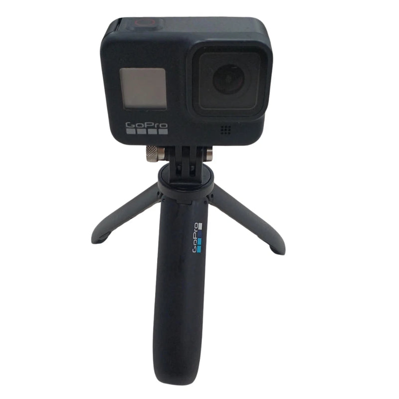 GoPro HERO8 Black action camera with front lens and compact tripod mount