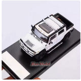 LuLu Model 1:64 Hummer H2 SUV Pickup Alloy Diecast Model Car Hobby adults Gifts