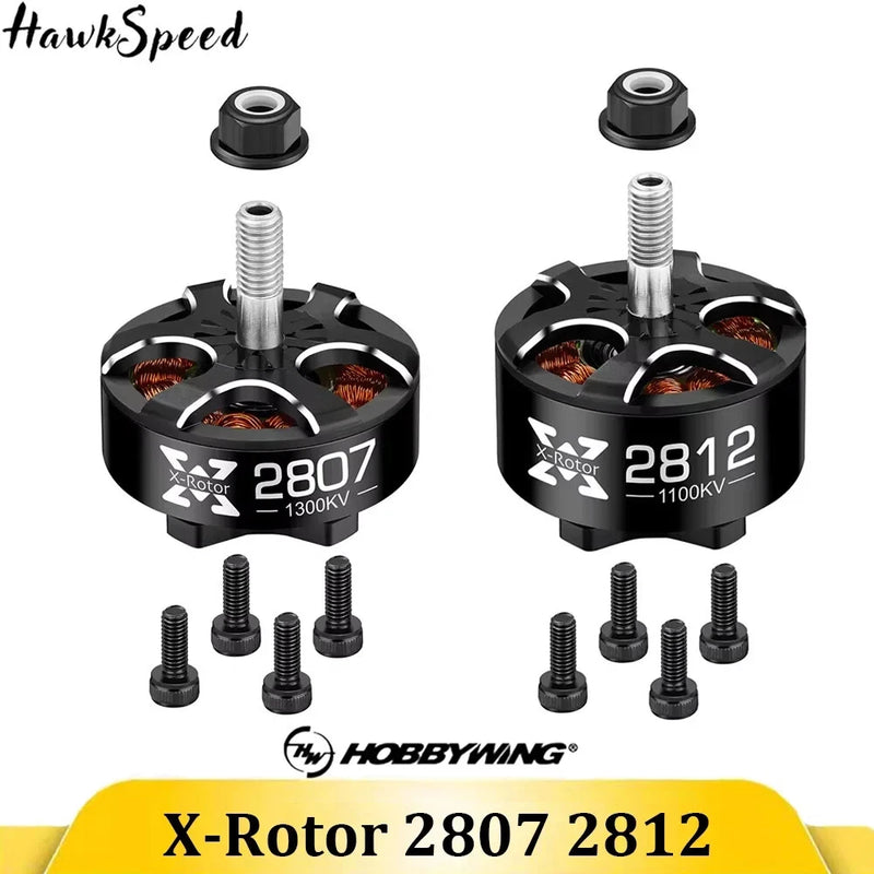Brushless RC drone motors, X-Rotor 2807 2812 with mounting screws