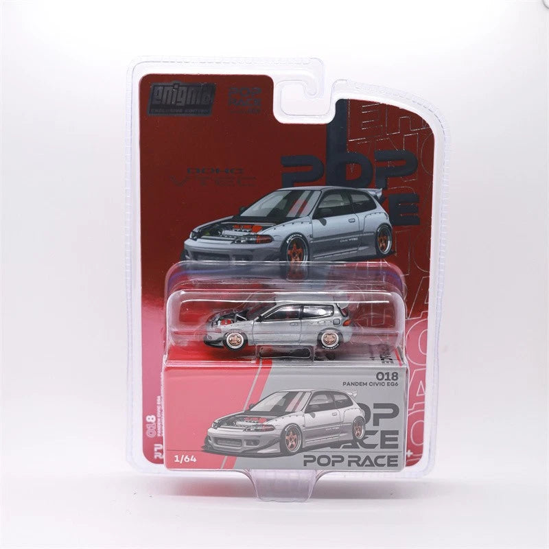 Enigma x Pop Race 1:64 PANDEM CIVIC EG6 Diecast Model Car