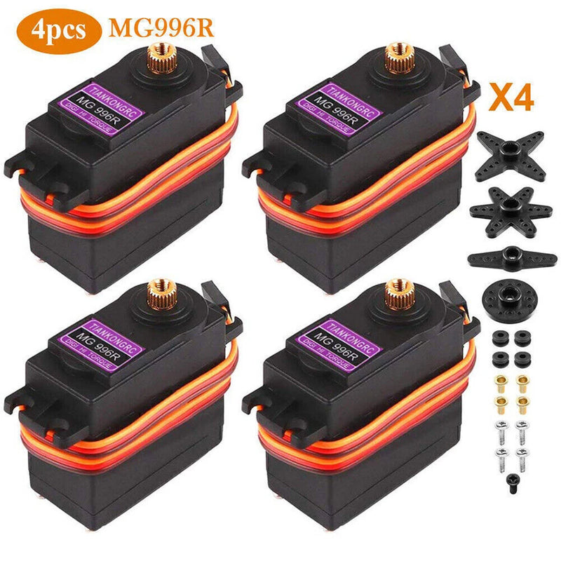 4PCS MG996R Plastic Gear Digital Torque Servo 180?? For RC JR Cars Truck Racing