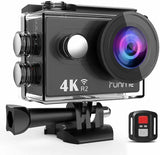RUNME R2 Sports Action Camera Ultra HD Waterproof Camcorder - Gray