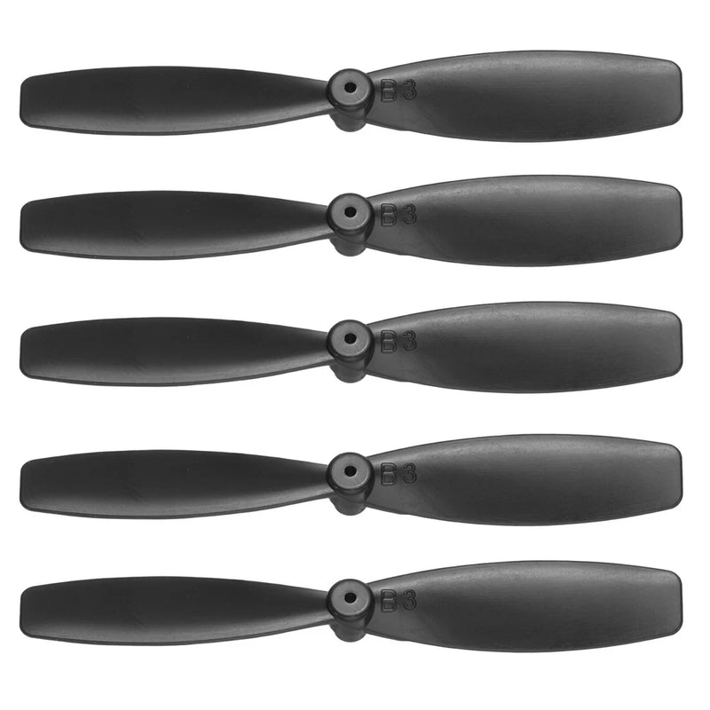5 Set 55mm/2 Inch Propeller 2-Vane Blades Props, Black