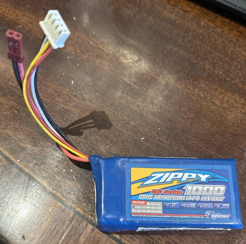 Zippy  1000mAh 3S 11.1V 15C LiPo Battery Pack  RC car plane 6471 Battery