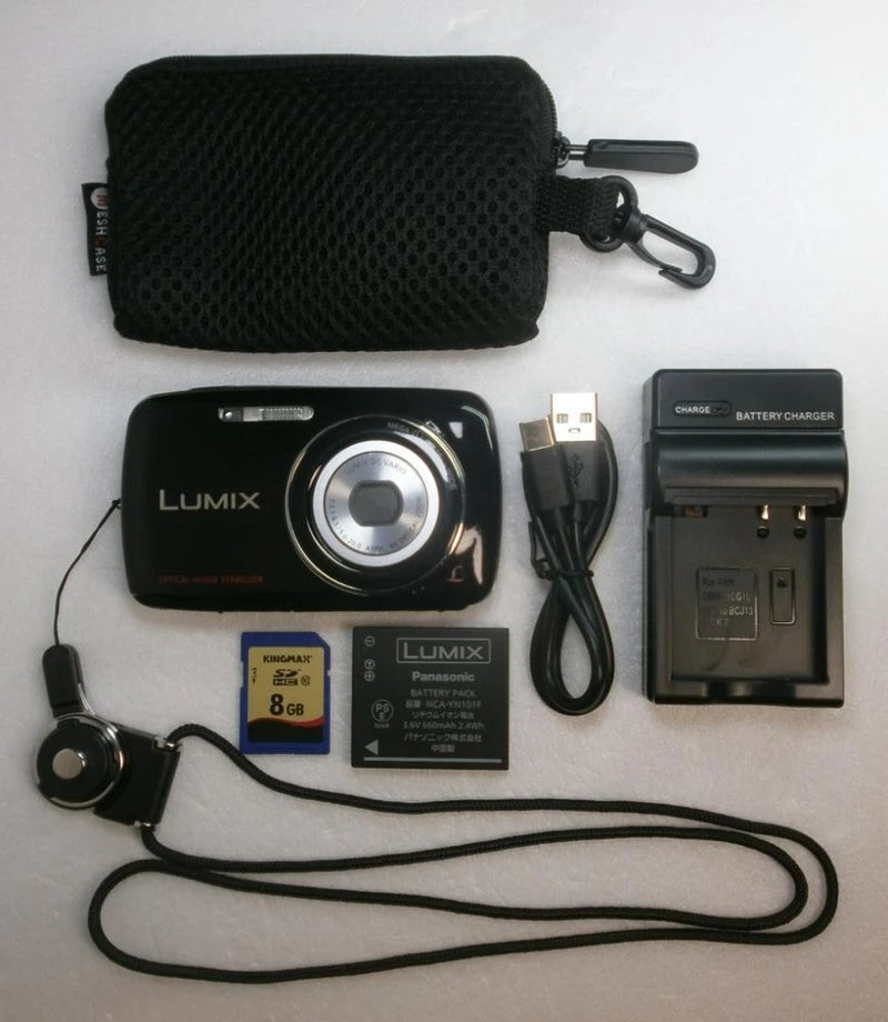 LUMIX DMC-S1 Excellent Reliable Working Condition Piano Black Shine,